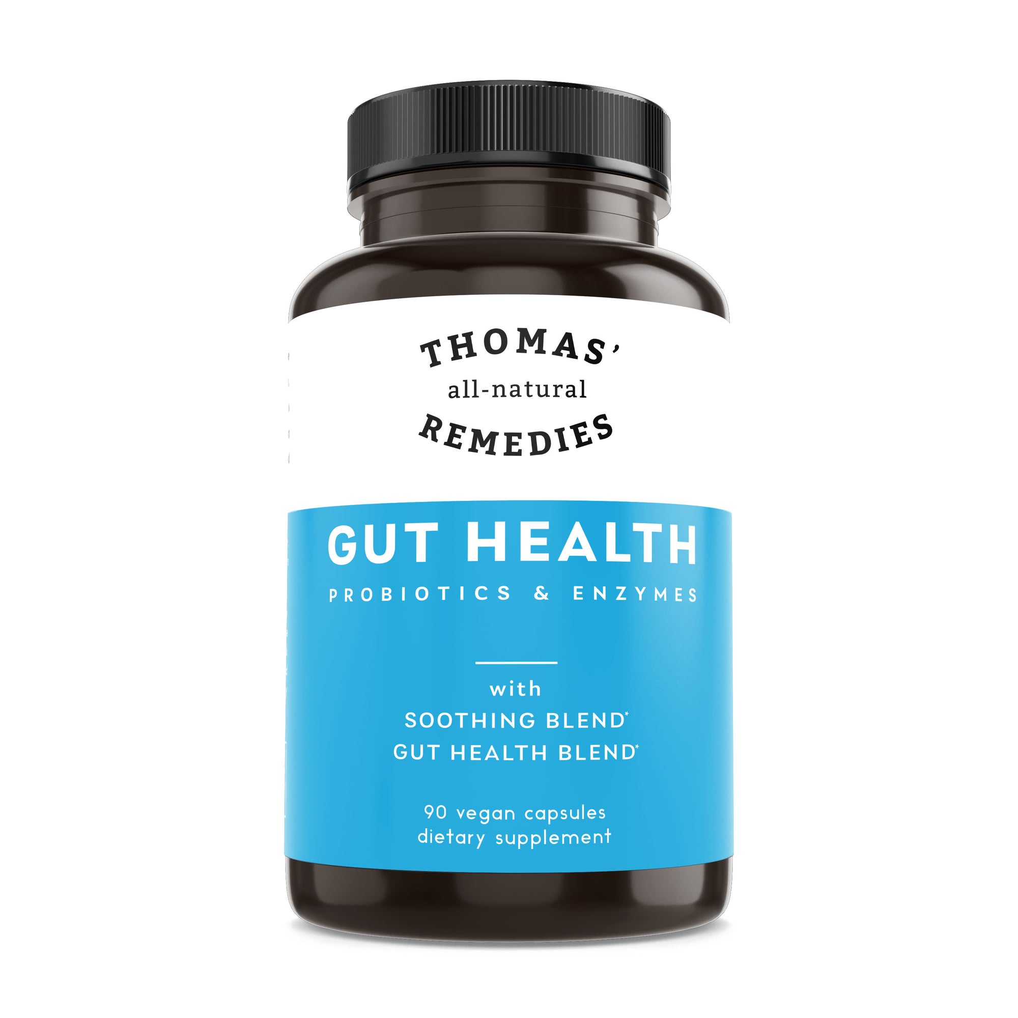 Gut Health with Digestive Enzymes, Probiotics, Ginger, Papaya, and Turmeric